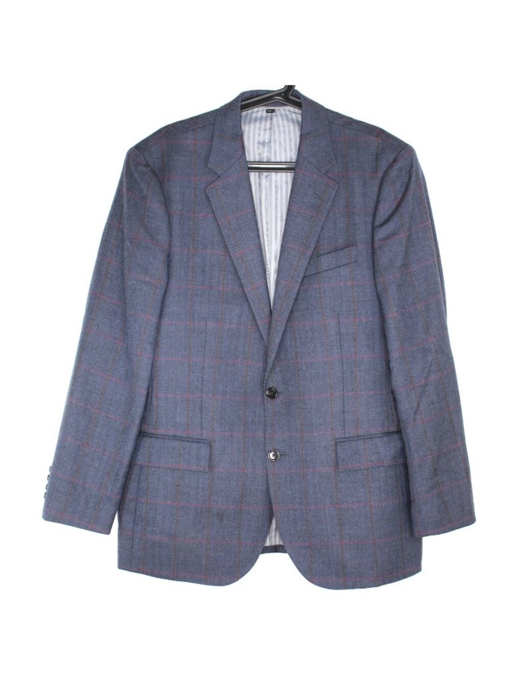 J.Crew Mens 42 R Slim Ludlow Windowpane Herringbone Wool 2 Button Blazer O1014